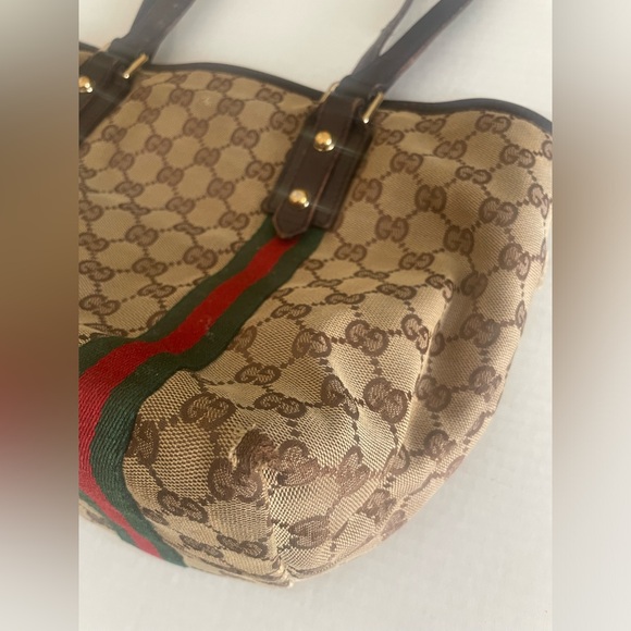 Gucci sherry line gg tote with charms - Picture 6 of 12